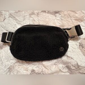 Lululemon Black Textured Belt Bag